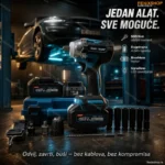 Aku Udarni Odvijač 3-u-1 – Za Točkove, Šrafove i Bušenje (188V / 500 N·m)