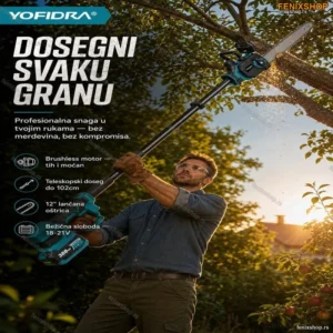 Akumulatorska Teleskopska Testera – 12" Brushless Motor