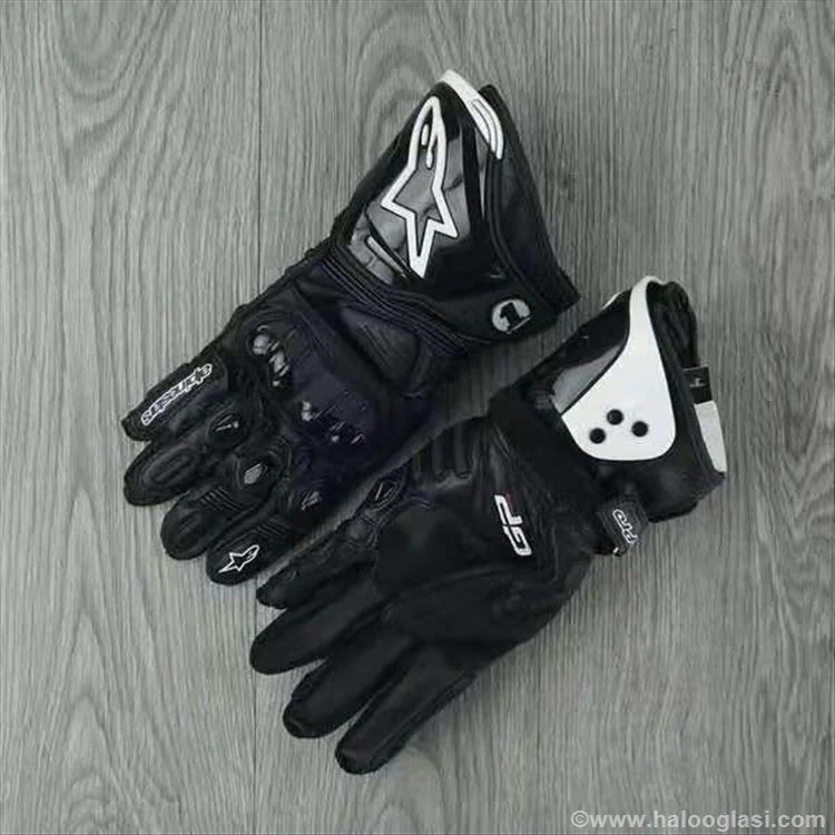 Alpinestars GP Pro kožne moto rukavice crne kožne moto rukavice - prednja strana