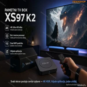Android TV Box XS97 K2 – 4K HDR Streaming, 2GB RAM, Android 10
