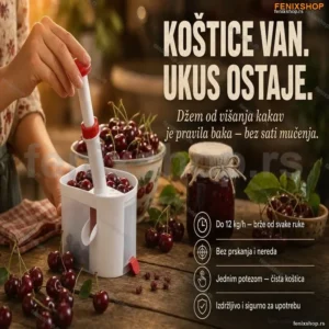 Aparat za čišćenje koštica iz višanja i trešanja