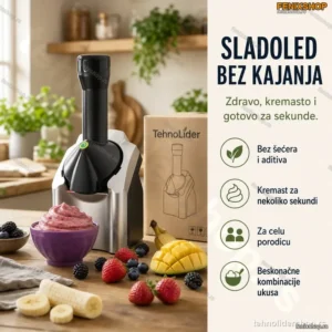 Aparat za Domaći Voćni Sladoled – Zdrave Poslastice za Celu Porodicu