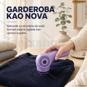 Aparat za uklanjanje dlačica sa tkanine — bežični, lagan, za sve vrste tkanina