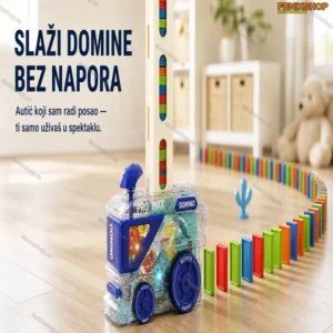 Autić za slaganje domina sa svetlima i zvukovima