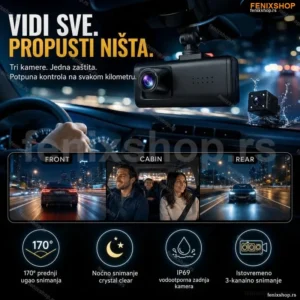Auto kamera 3 u 1 – Vaš savršen saputnik za sigurnu vožnju