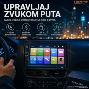 Auto Radio 2DIN 7018B – 7" Touch Screen, Bluetooth i USB