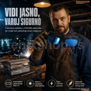 Automatske Naočare za Varenje TX-012 — Solarne, DIN 4–11