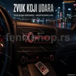 AutoMusic Auto Radio MP3 Plejer 4×60W sa USB i SD Karticom