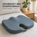 Bambusov ergonomski jastuk za sedenje s memorijskom penom