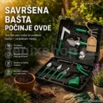 Baštenski Set Alata 10-delni – Komplet sa Futrolom za Baštu i Balkon