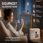 Bebi Monitor sa Kamerom, Termometrom i Dvosmernom Komunikacijom