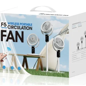 Bežični cirkulacioni ventilator F5 sa LED osvetljenjem