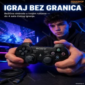 Bežični džojstik za PS3 sa punjivom baterijom i USB kablom