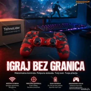 Bežični Džojstik za PS4 DoubleShock 4 – Maskirni Crveni