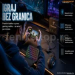 Bežični Set 4u1 – Tastatura, Miš i Bluetooth Prijemnik za Mobilni Telefon