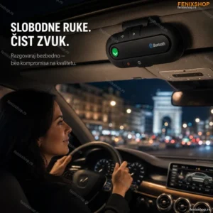 Bluetooth Handsfree za Auto – Speakerphone sa HD Glasom i Multipoint Vezom