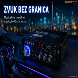 Bluetooth Pojačalo za Auto BT-298A – 12V/220V, USB, SD, MP3