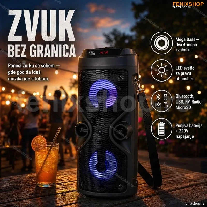 Bluetooth zvučnik ZQS-4210 Bluetooth zvučnik ZQS-4210