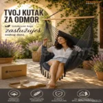 Boho Baštenska Ljuljaška – Udoban Kutak za Opuštanje na Otvorenom