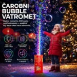 Bubble Vatromet – Mašina za Mehuriće sa LED Svetlima i Zvučnim Efektima
