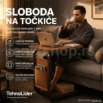 C Stočić na Točkiće – Pokretni Pomoćni Sto za Kauč i Krevet