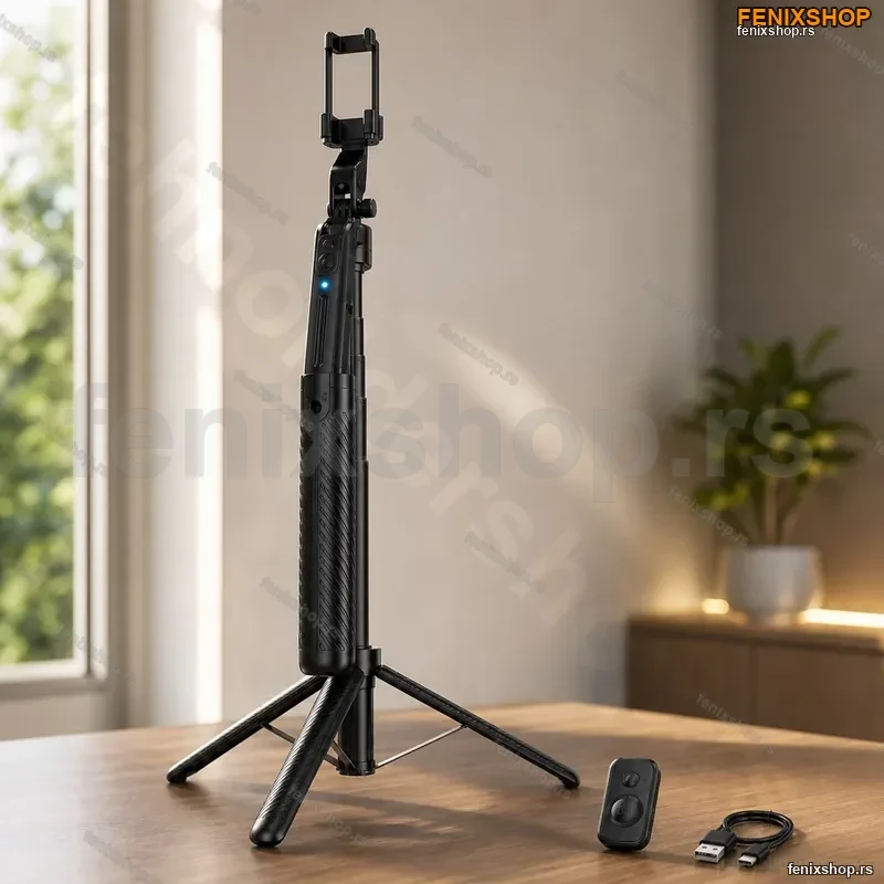 C12 Selfie Stativ 1.8M sa Automatskim Praćenjem Lica – Rotirajući Tripod za Telefon, Vlog i Snimanje C12 Selfie Stativ 1.8M sa Automatskim Praćenjem Lica – Rotirajući Tripod za Telefon, Vlog i Snimanje