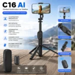 C16 AI Gimbal Stabilizator za Telefon sa Praćenjem i Stativom