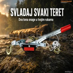 Čekrk za Izvlačenje 2T – Dupli Ručni Vitao za Čamce i Drvo