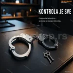 Čelične Lisice na Lanac sa 2 Ključa – Profesionalne Lisice od Nerđajućeg Čelika