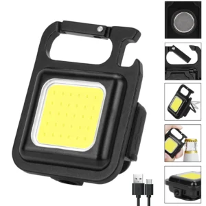 COB LED Lampa sa Magnetom i Karabinerom 800lm