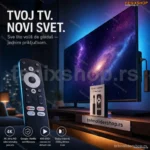Dcolor Android TV Stik 4K – Google Chromecast i Netflix Sertifikovan
