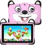 Dečiji tablet 7 inča K-717 sa roze gumenom zaštitom
