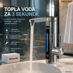 Delimano slavina i protočni bojler sa Displejem Elegant SIVA