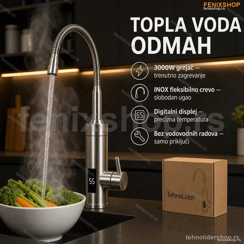 Delimano Slavina sa grejacem od INOX fleksibilnom crevom Delimano Slavina sa grejacem od INOX fleksibilnom crevom