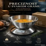 Digitalna Kuhinjska Vaga INOX do 5 kg – Precizno Merenje za Svaki Recept