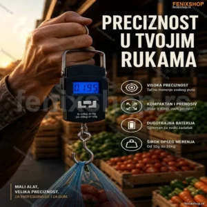Digitalna viseća vaga ili kantar za merenje tereta do 50 Kg težine