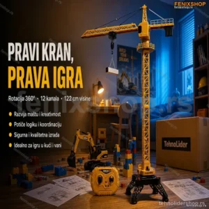 Dizalica igracka Kran za decu na dalhinsko upravljanje