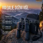 Dvogled Vodootporan 20-50 mm – Gumiran, za Lov, Pecanje i Planinarenje