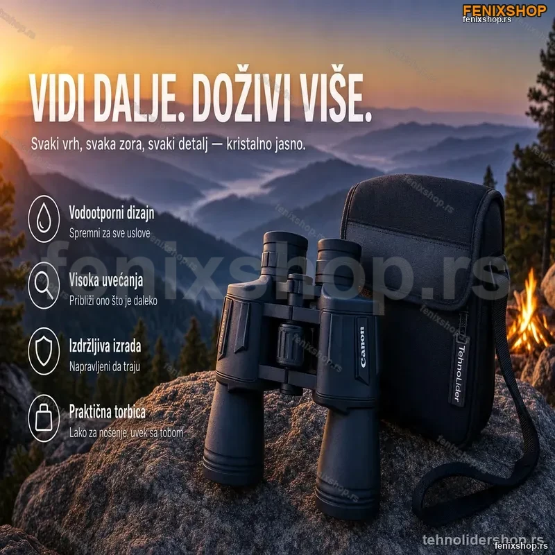Dvogled Vodootporan 20-50 mm – Gumiran, za Lov, Pecanje i Planinarenje Dvogled Vodootporan 20-50 mm – Gumiran, za Lov, Pecanje i Planinarenje