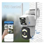 Dvojna PTZ kamera 20MP sa WiFi i LED svetlima za nadzor