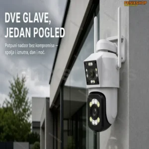 Dvojna PTZ kamera 20MP sa WiFi i LED svetlima za nadzor