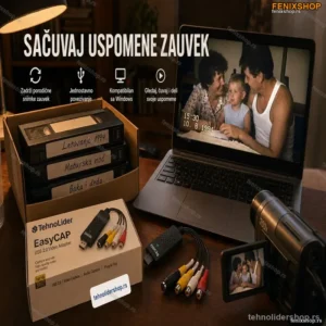 Easy CAP USB 2.0 Video Capture Adapter za Digitalizaciju VHS i Analognih Snimaka