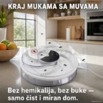 Električna klopka za muve sa rotirajućim hvatačem — USB napajanje