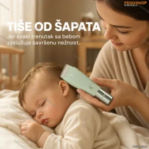 Električna mašinica za šišanje beba — tiha i vodootporna