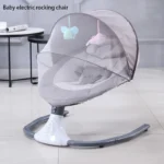 Električna njihalica za bebe sa Bluetooth vezom — Siva