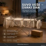 Električna Sušilica za Veš sa 18 Grejnih Cevi — Brzo Sušenje