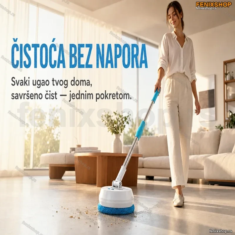 Električni Teleskopski Mop za Multifunkcionalno Čišćenje – 138 cm Električni Teleskopski Mop za Multifunkcionalno Čišćenje – 138 cm