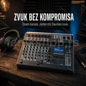 EQ-8 Audio Mikseta 8-Kanalna sa Bluetooth i DSP Efektima