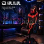 Ergonomska Gejmerska Stolica sa Naslonom za Noge — Za Dugo Sedenje i Gaming
