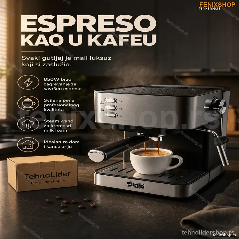 espreso aparat za kafu DSP -KA3028 novo 850w espreso aparat za kafu DSP -KA3028 novo 850w